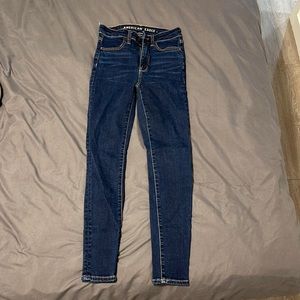 American eagle super high rise stretchy skinny jean